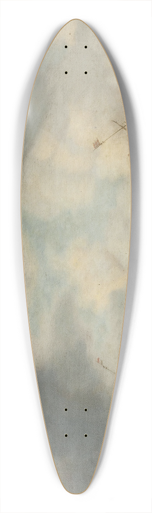Willem van Diest - Marine landscape 39.3 inch art pintail longboard deck