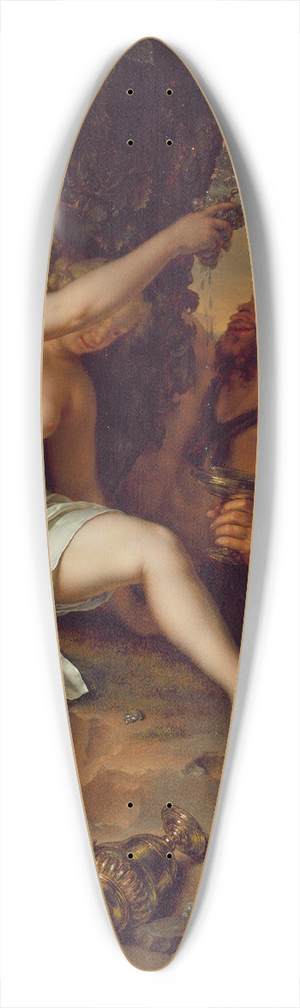 Willem Van Mieris - Bacchanalian Scene 39.3 inch art pintail longboard deck