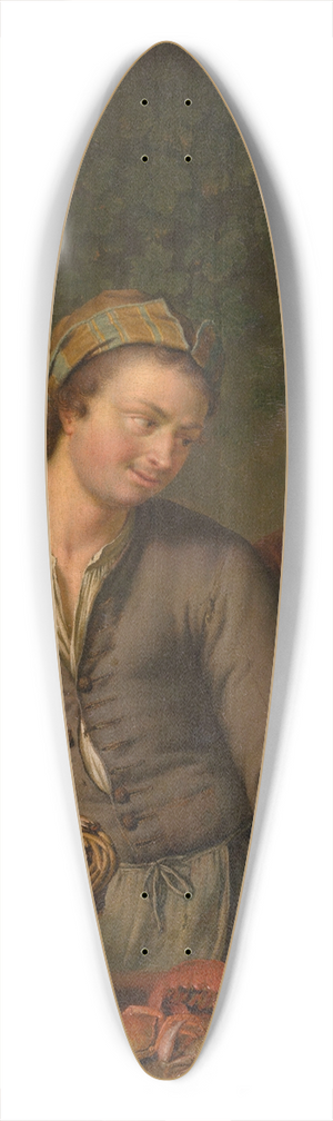 Willem Van Mieris - Fishmonger 39.3 inch art pintail longboard deck