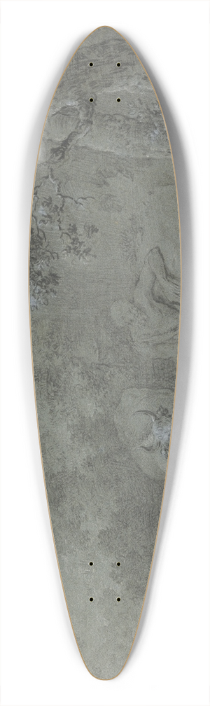 Willem Van Mieris - Mercury and Argus 39.3 inch art pintail longboard deck