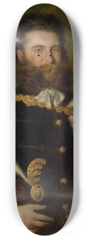 Gyula Benczr - Portrait of Albert Ujhzy 8.25 inch art skate deck Gyula Benczr - Portrait of Albert Ujhzy 8.25 inch art skate deck