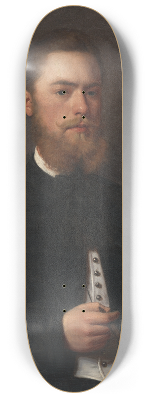 Gyula Benczr - Portrait of a young man. Law student Gejza Bencr 8.25 inch art skate deck Gyula Benczr - Portrait of a young man. Law student Gejza Bencr 8.25 inch art skate deck