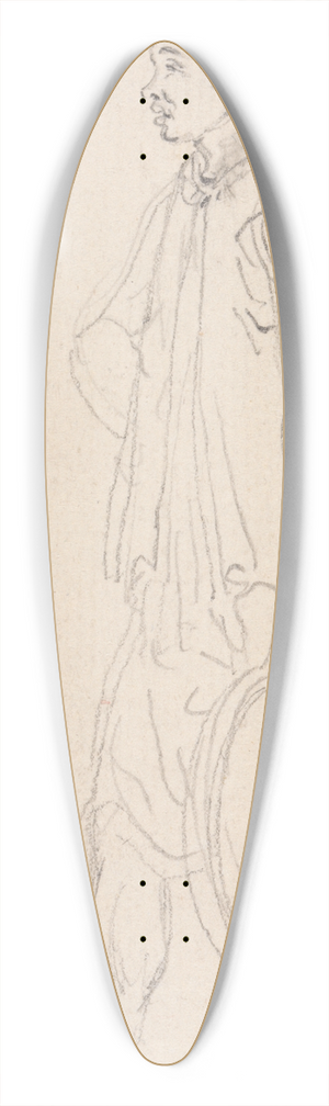 William Alexander - A Beggar 39.3 inch art pintail longboard deck