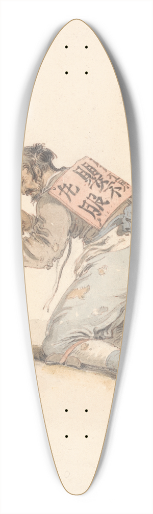 William Alexander - A Chinese Beggar 39.3 inch art pintail longboard deck