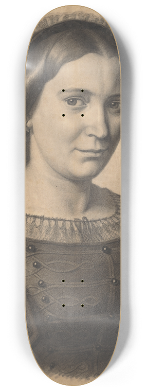 Gyula Benczr - Portrait of the artists mother (Gizela Lanszgallnerov) 8.25 inch art skate deck Gyula Benczr - Portrait of the artists mother (Gizela Lanszgallnerov) 8.25 inch art skate deck