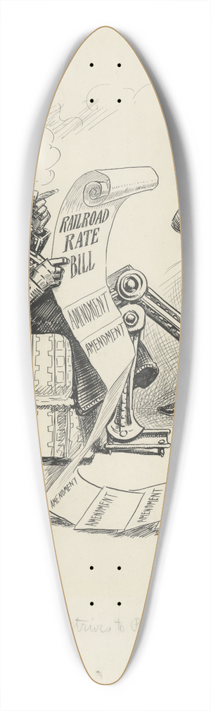 William Allen Rogers - He strives to please 39.3 inch art pintail longboard deck