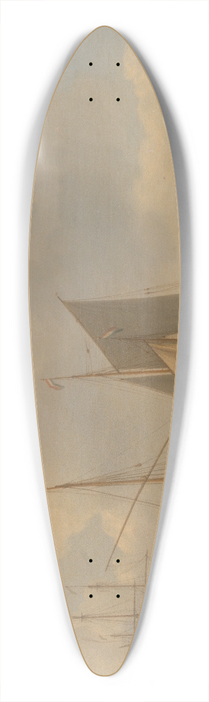 William Anderson - Dutch Sailing Vessels 39.3 inch art pintail longboard deck