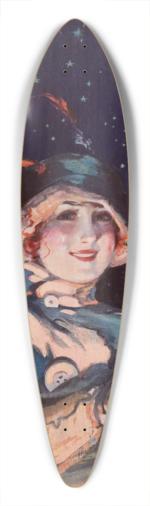 William Barribal - A self-starter 39.3 inch art pintail longboard deck