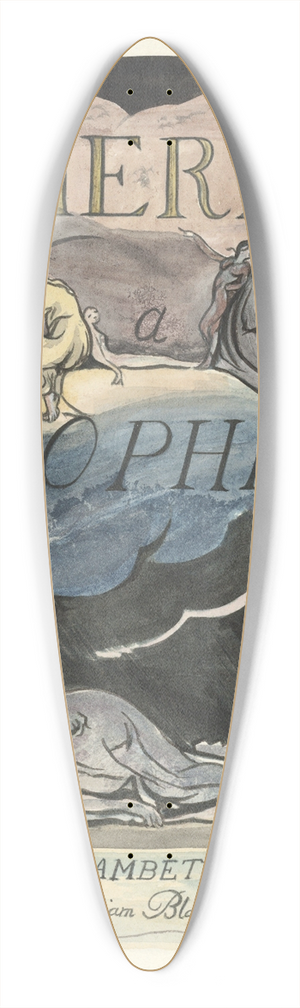 William Blake - America, a Prophecy 39.3 inch art pintail longboard deck