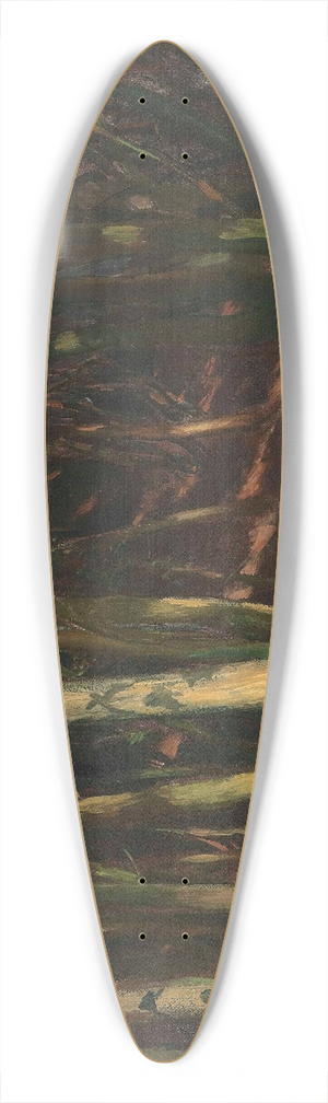 William Blake Richmond - Trees 39.3 inch art pintail longboard deck