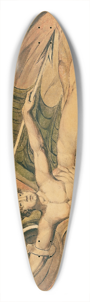 William Blake - Satan Exulting over Eve 39.3 inch art pintail longboard deck