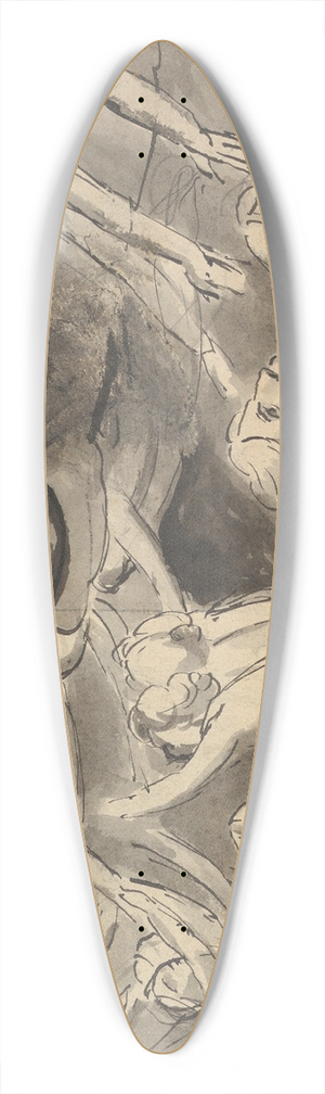 William Blake - The Last Trumpet 39.3 inch art pintail longboard deck