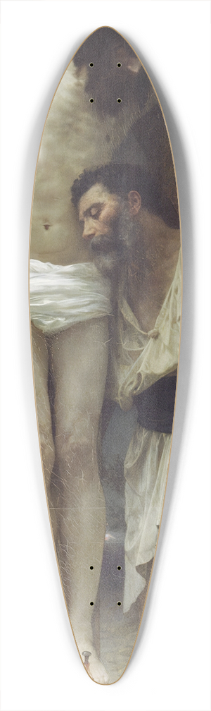 William Bouguereau - Compassion 39.3 inch art pintail longboard deck