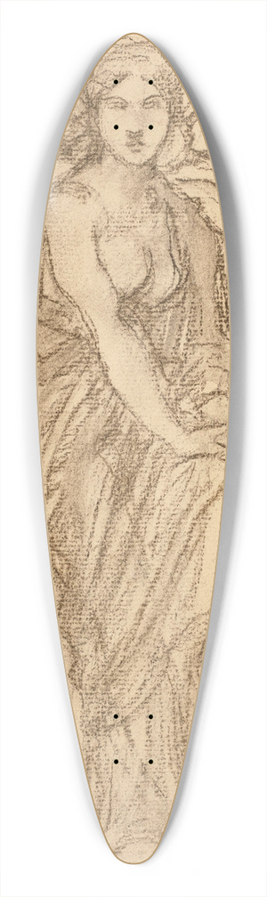 William Bouguereau - Etude pour Chanson de Printemps ou Lveil du coeur 39.3 inch art pintail longboard deck
