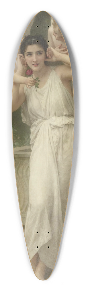 William Bouguereau - Jeunesse 39.3 inch art pintail longboard deck