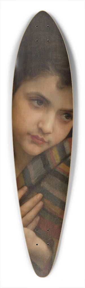 William Bouguereau - La frileuse 39.3 inch art pintail longboard deck