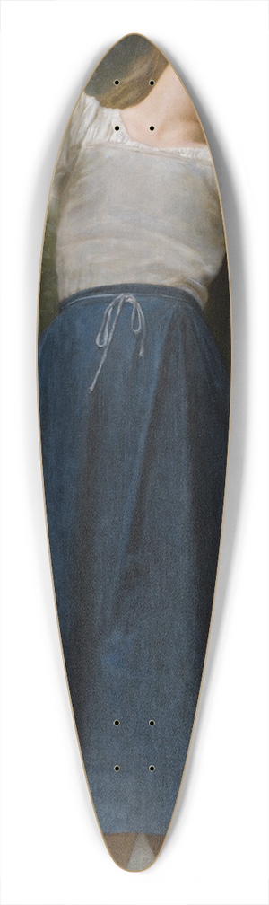 William Bouguereau - La paresseuse 39.3 inch art pintail longboard deck