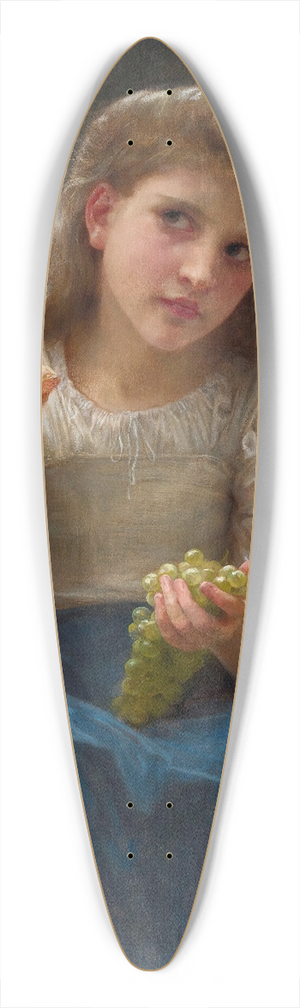 William Bouguereau - Le Goter 39.3 inch art pintail longboard deck