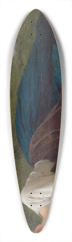 William Bouguereau - Le Repos (Jeune Fille Couche) 39.3 inch art pintail longboard deck