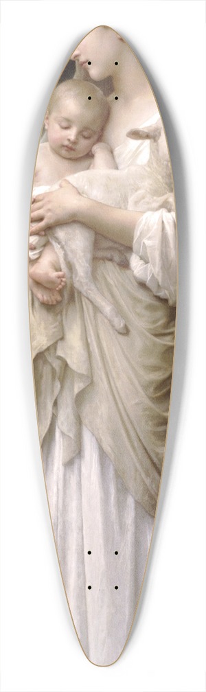 William Bouguereau - LInnocence 39.3 inch art pintail longboard deck