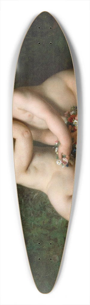 William Bouguereau - Peace 39.3 inch art pintail longboard deck