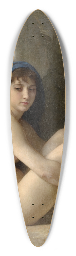 William Bouguereau - Seated Nude 39.3 inch art pintail longboard deck