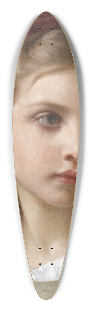 William Bouguereau - Une petite fille 39.3 inch art pintail longboard deck