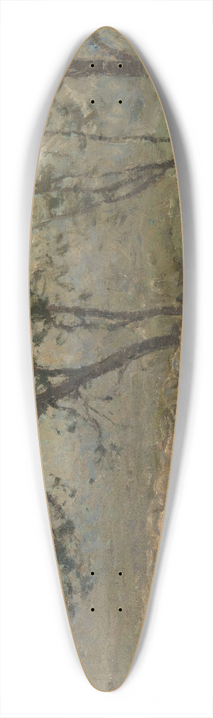 William Charles Estall - A Flock of Sheep 39.3 inch art pintail longboard deck