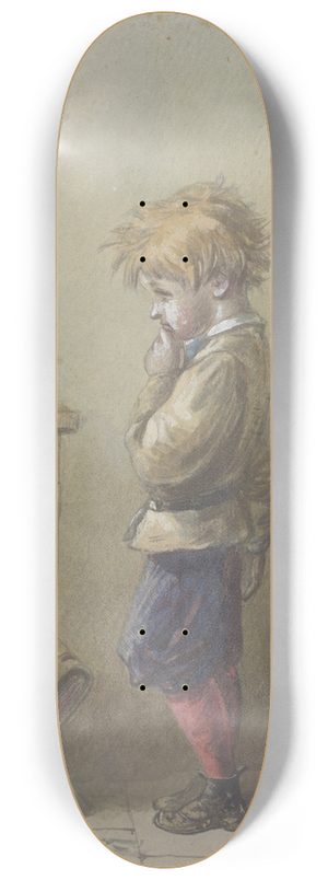 Hablot Knight Browne - The shadow on the wall 8.25 inch art skate deck