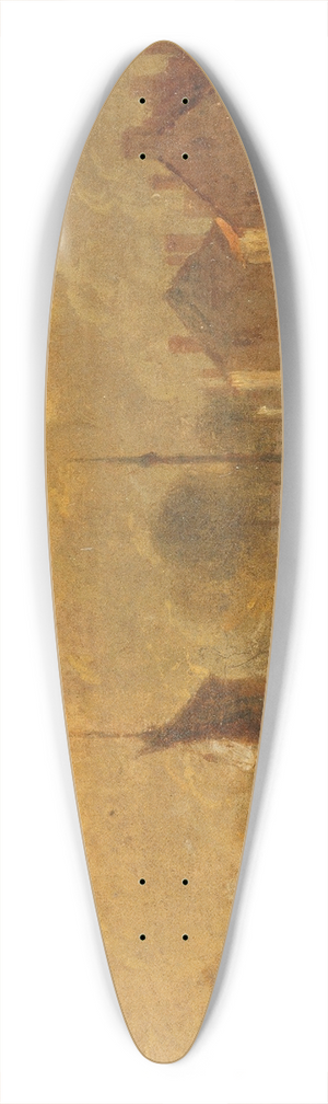 William Daniell - Windsor Castle from the Thames 39.3 inch art pintail longboard deck