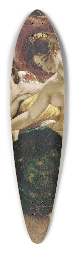 William Etty - Nymph Angling 39.3 inch art pintail longboard deck