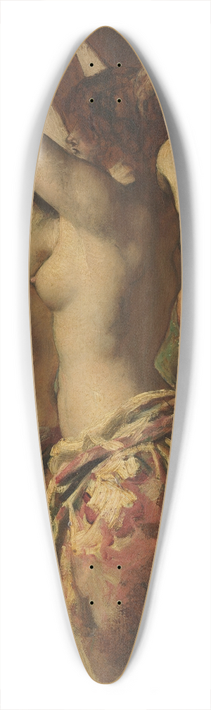 William Etty - The Three Graces 39.3 inch art pintail longboard deck