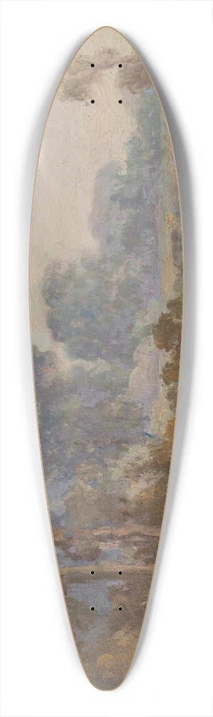 William Franklin Jackson - Sacramento River 39.3 inch art pintail longboard deck
