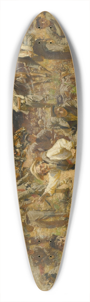 William Gilbert Gaul - Glorious Fighting 39.3 inch art pintail longboard deck