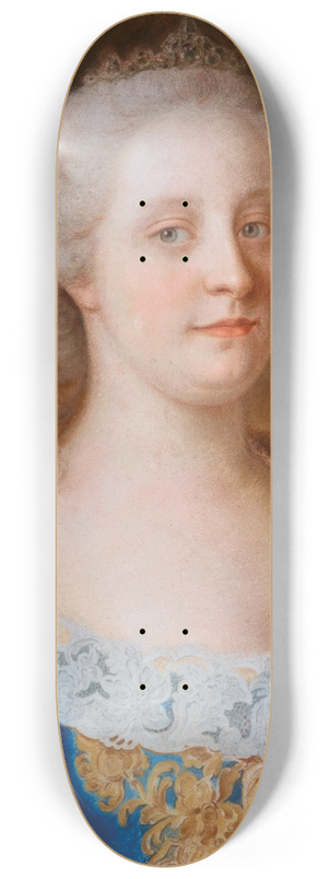 Habsburg Court Painter - Portrait Of Maria Theresia Of Austria 8.25 inch art skate deck
