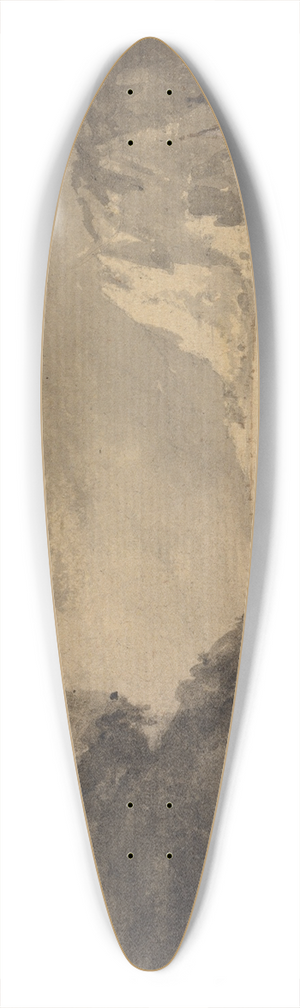 William Gilpin - Shipping Scene with Three Figures on shore 39.3 inch art pintail longboard deck