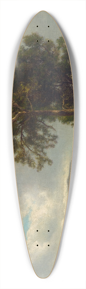 William Hart - Scene at Napanoch 39.3 inch art pintail longboard deck