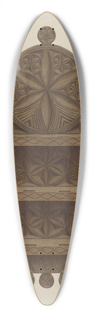 William H. Edwards - Pa. German Spoon Rack 39.3 inch art pintail longboard deck