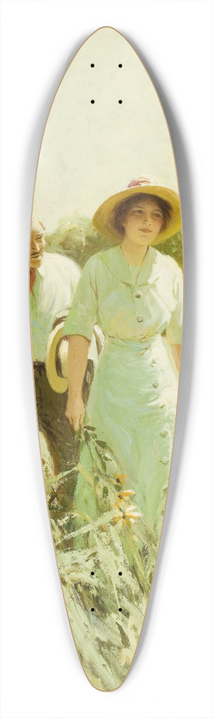 William Henry Dethlef Koerner - The Phoenix  Her Negatives 39.3 inch art pintail longboard deck