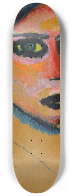 Alexej von Jawlensky - Womans face 8.25 inch art skate deck