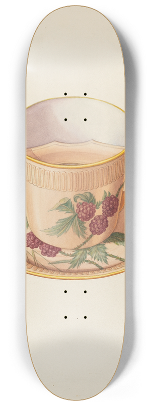 Hal Blakeley - Moustache Cup and Saucer 8.25 inch art skate deck
