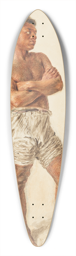 William Henry Hunt - Study of a Young Model 39.3 inch art pintail longboard deck