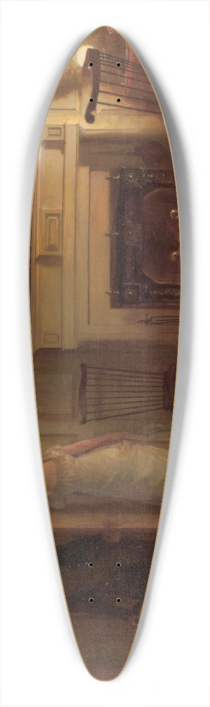 William Henry Lippincott - Loves Ambush 39.3 inch art pintail longboard deck
