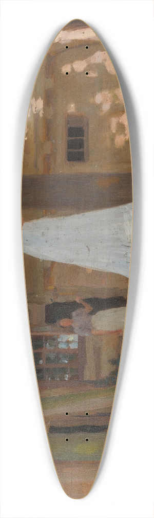 William Henry Margetson - The Promenade 39.3 inch art pintail longboard deck
