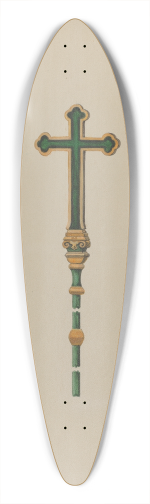 William Hoffman - Processional Cross 39.3 inch art pintail longboard deck