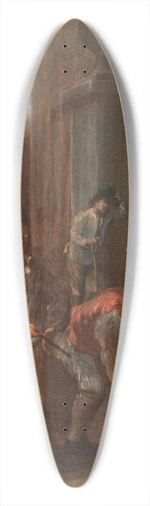 William Hogarth - Sign for a paviour 39.3 inch art pintail longboard deck