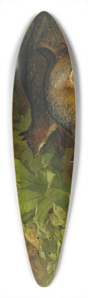 William Holbrook Beard - Foxes And Rabbits 39.3 inch art pintail longboard deck