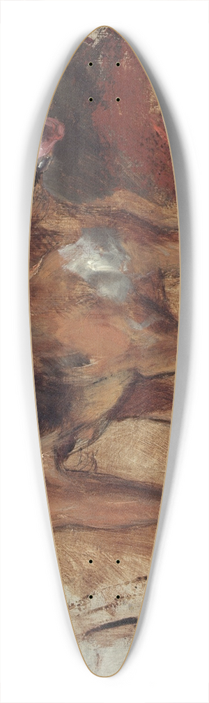 William Holman Hunt - Study of a bloodhound 39.3 inch art pintail longboard deck