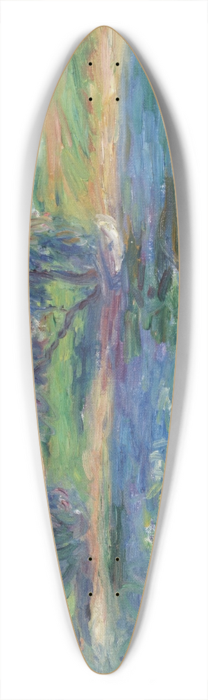 William James Glackens - Conway Pond 39.3 inch art pintail longboard deck
