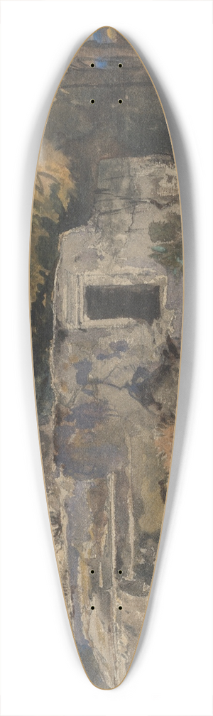 William James Mller - Rock cut tombs, Lycia 39.3 inch art pintail longboard deck